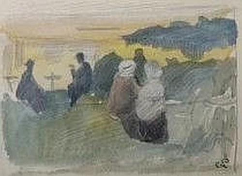 Sulla terrazza del ristorante